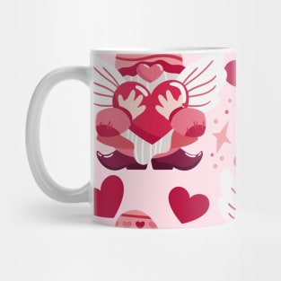 Cute Valentines Day Heart Gnome Lover Mug